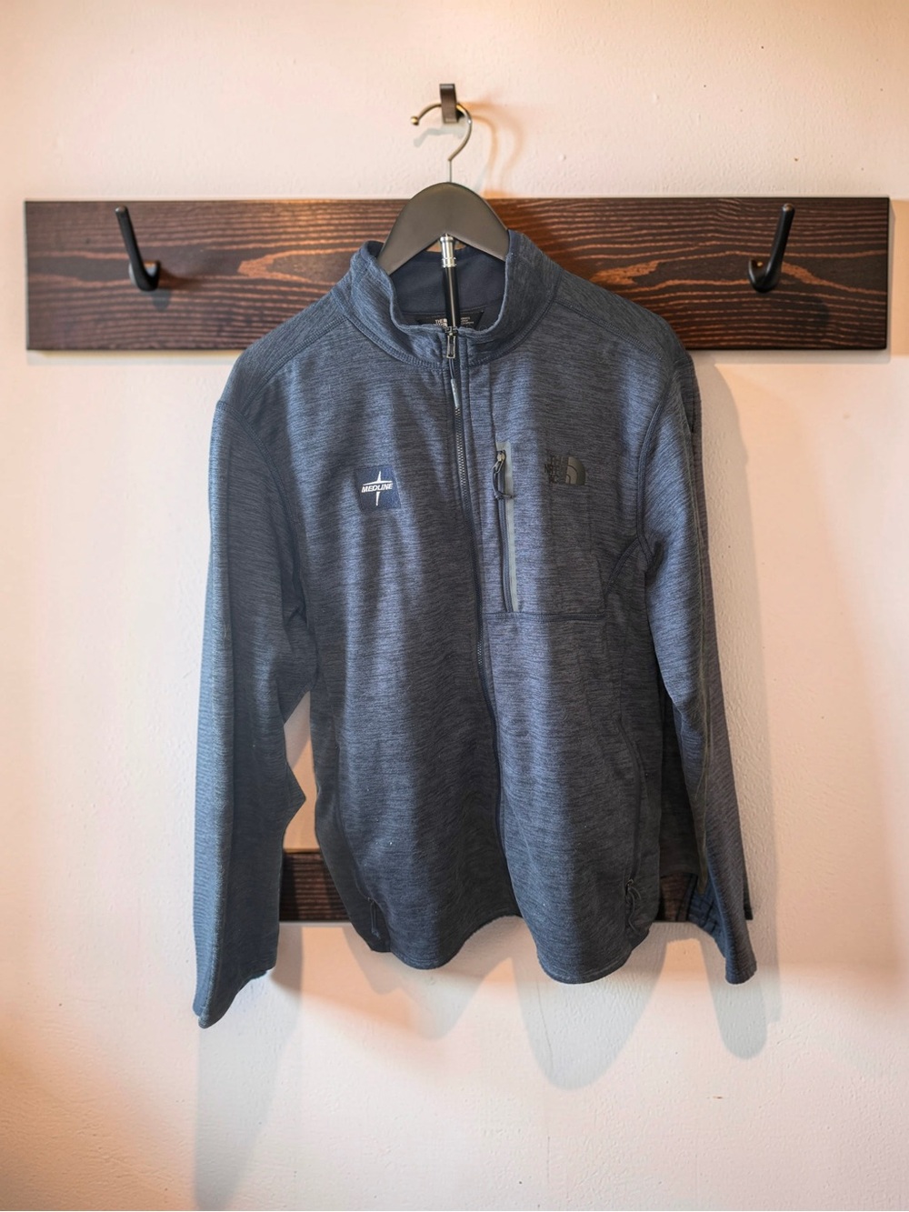 The North Face Men's Slate Gray Zip-Up Sweater